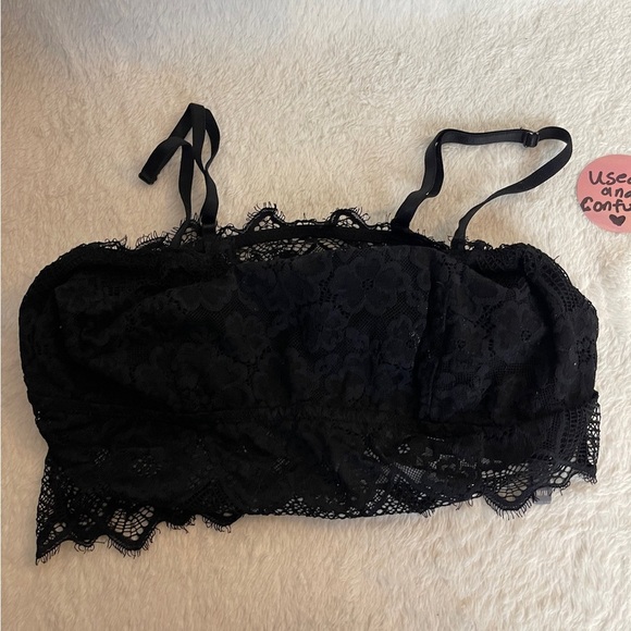 Aerie Black Lace Bandeau - Picture 1 of 4